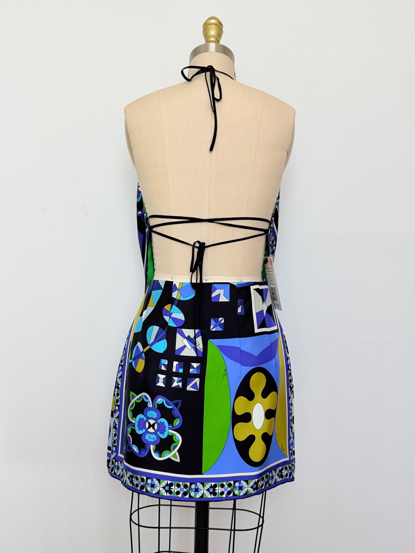 Upcycled Vintage 1990s Pucci Black Floral Matching Set