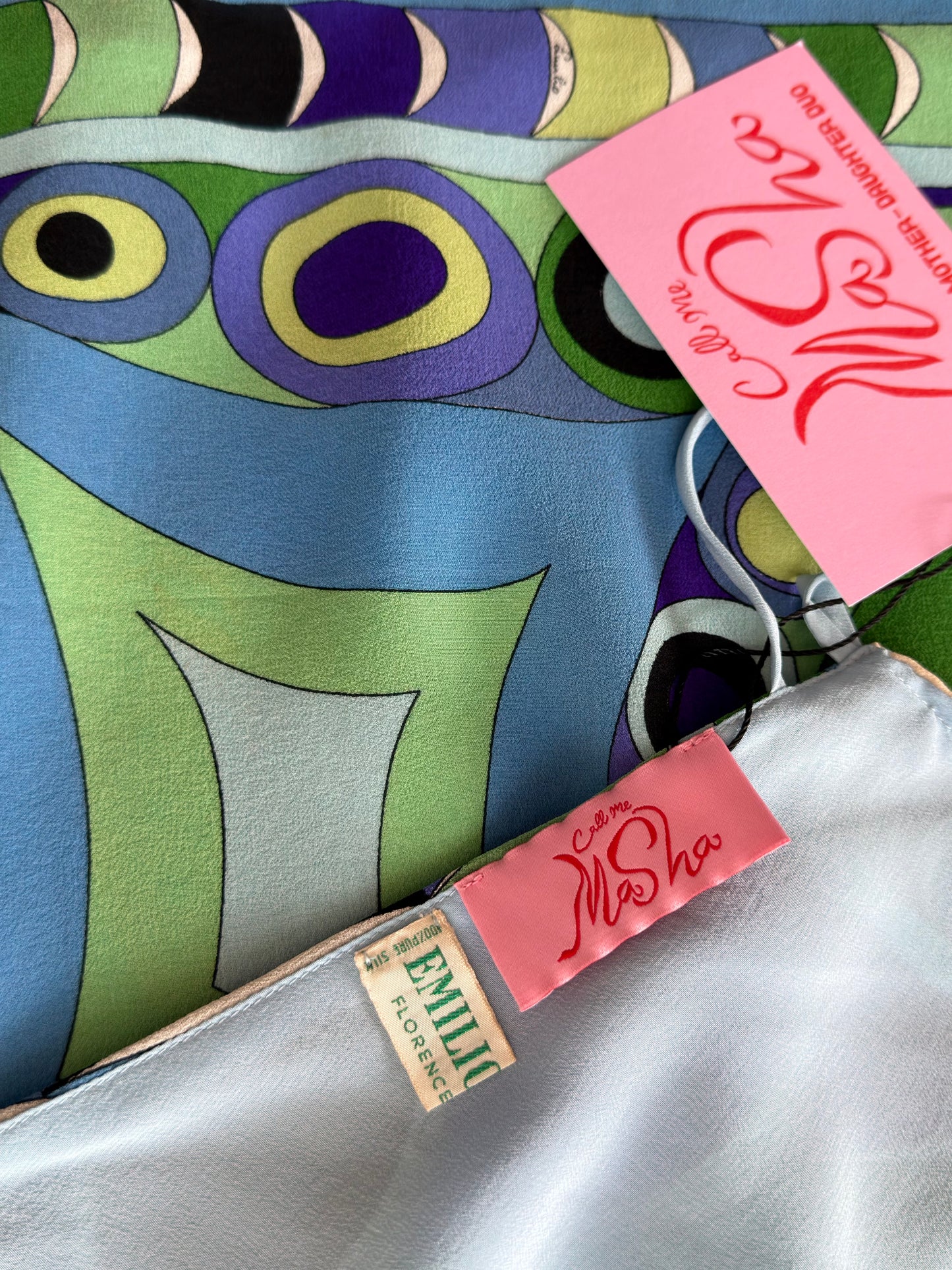 Upcycled Rare 1960s Pucci Mermaid Matching Set