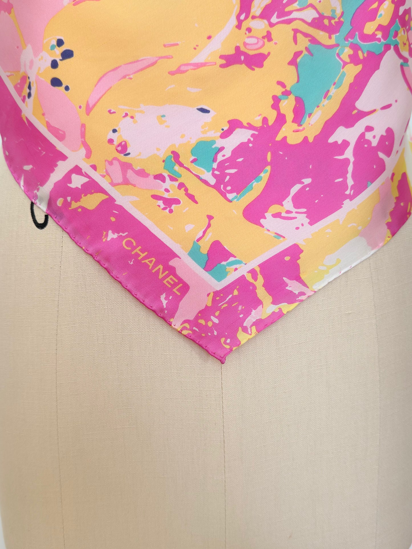 Upcycled Y2K Chanel Floral Scarf Top