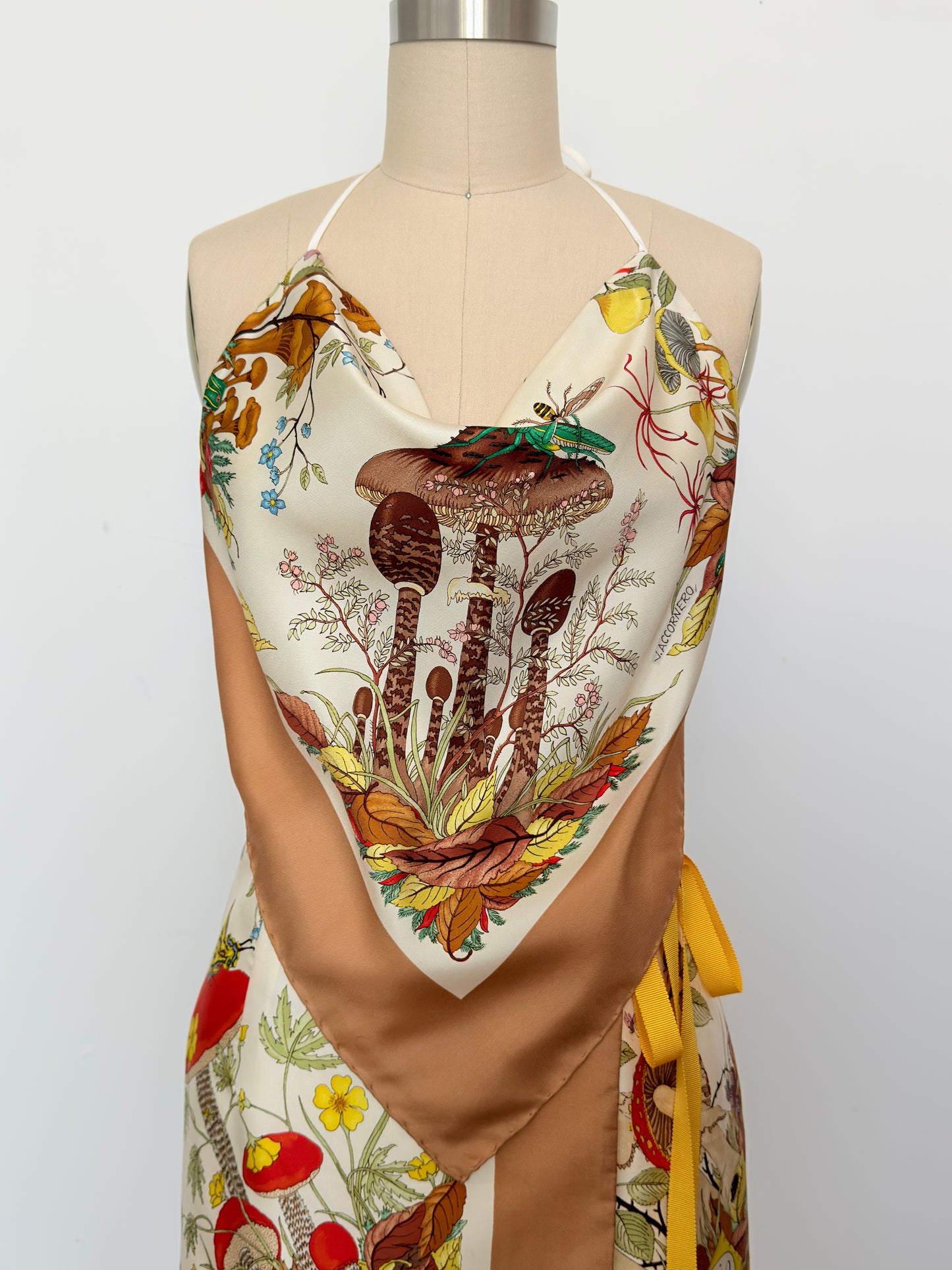 Upcycled Rare 1967 Gucci "Funghi” by Vittorio Accornero Matching Set