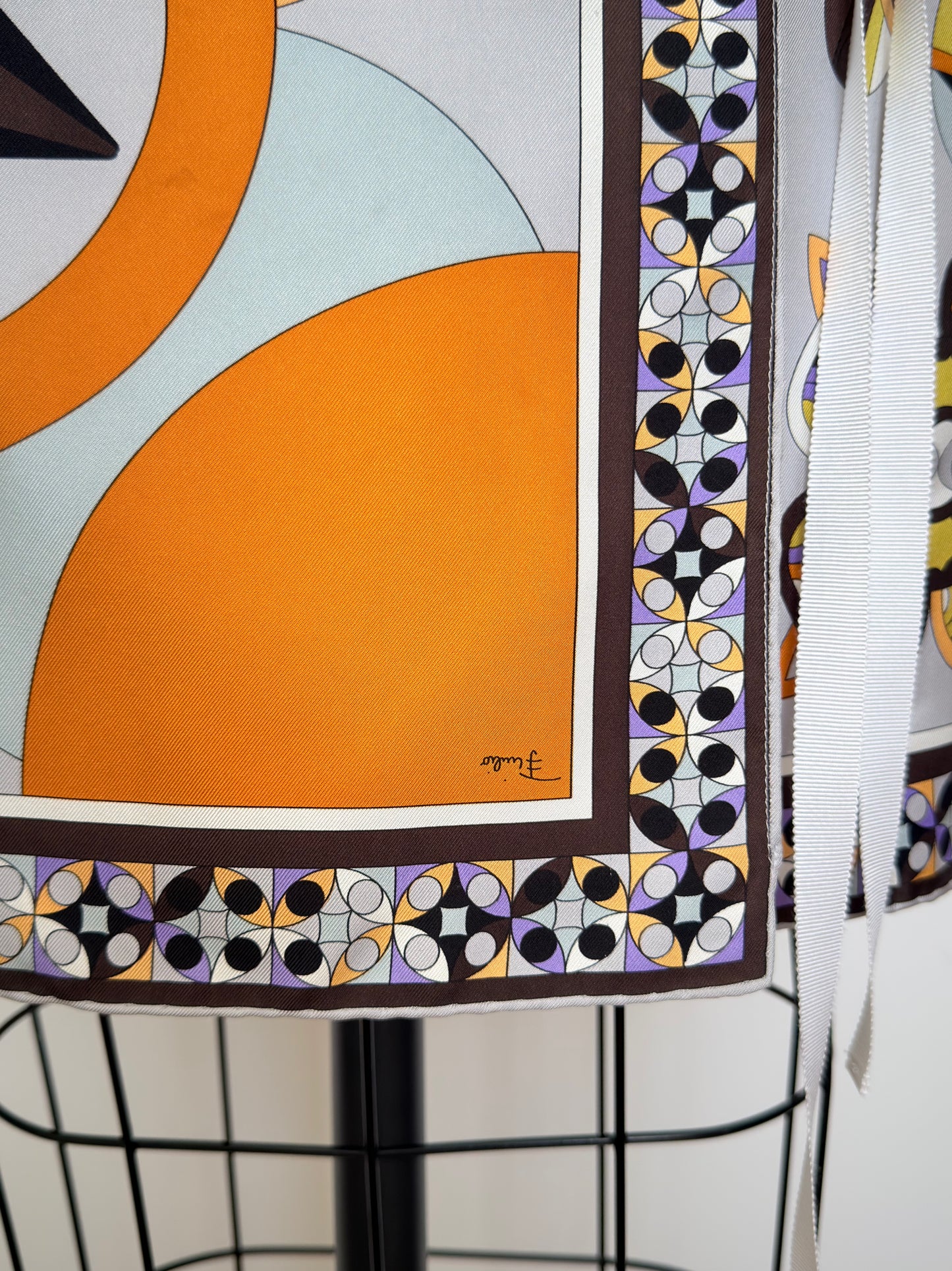 Upcycled Vintage Brown & Orange Pucci Matching Set
