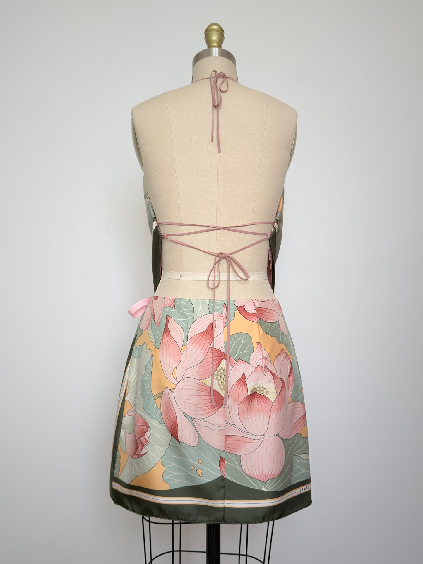 Upcycled Vintage Hermès Fleurs de Lotus Matching Set