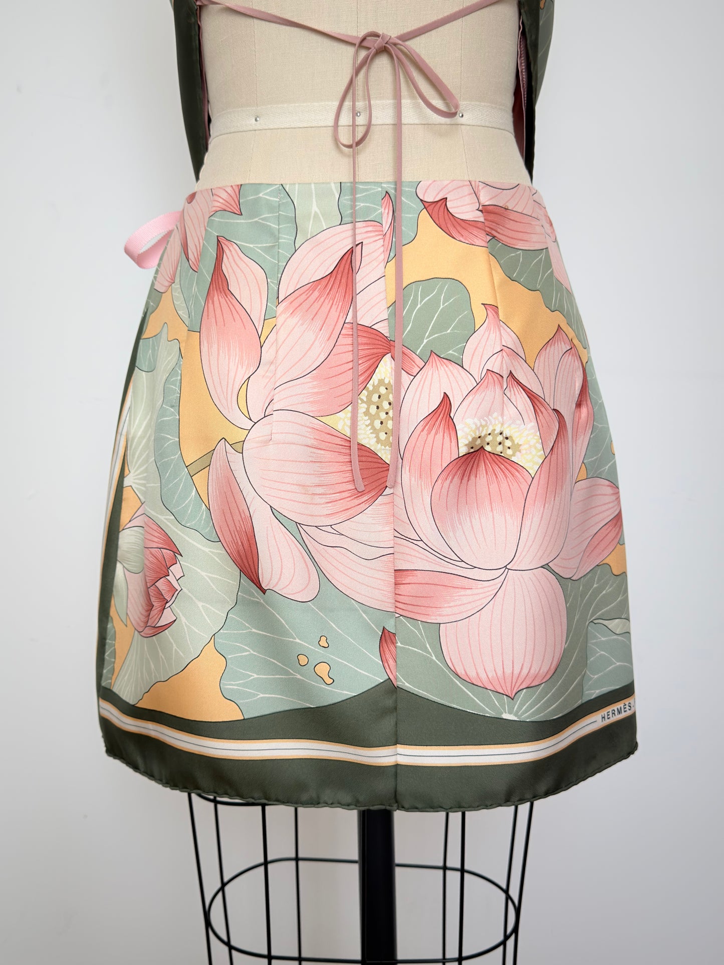 Upcycled Vintage Hermès Fleurs de Lotus Matching Set
