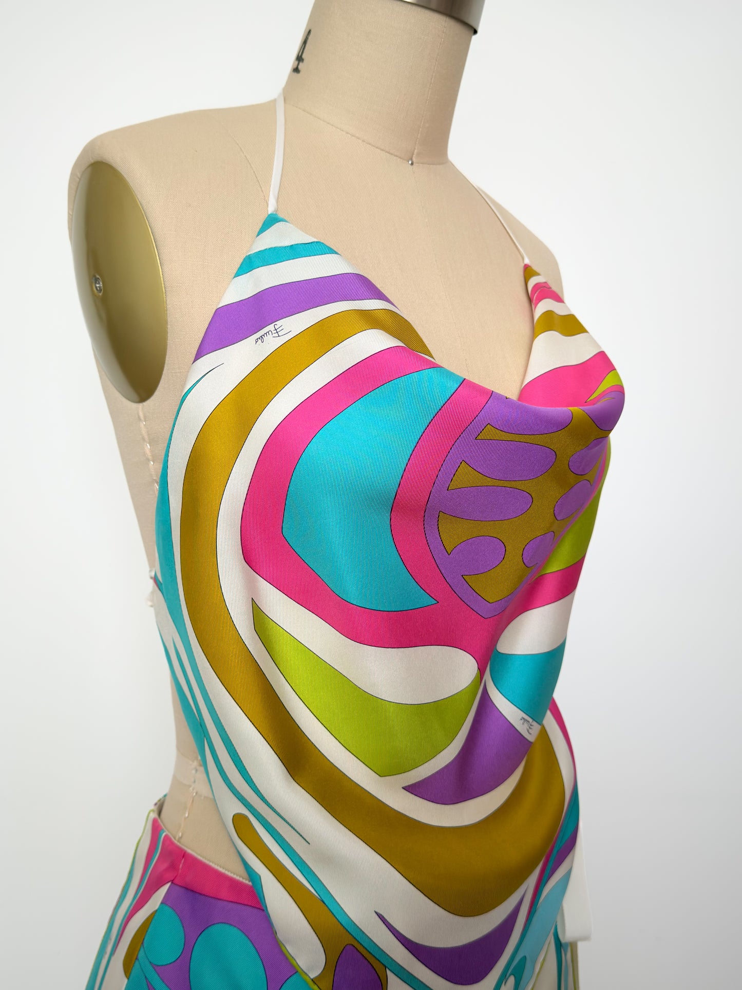 Upcycled Early 2000s Pucci Silk Matching Set