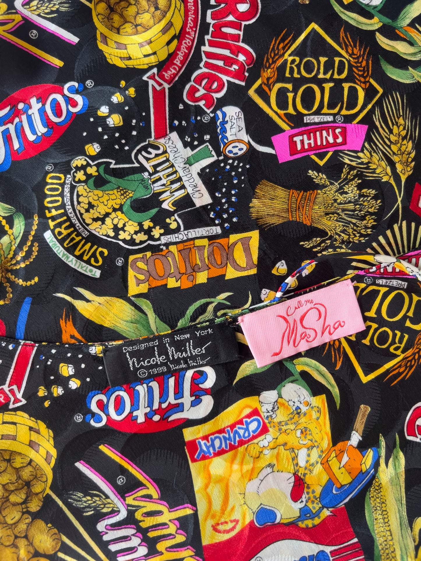 Upcycled Nicole Miller Chips Top