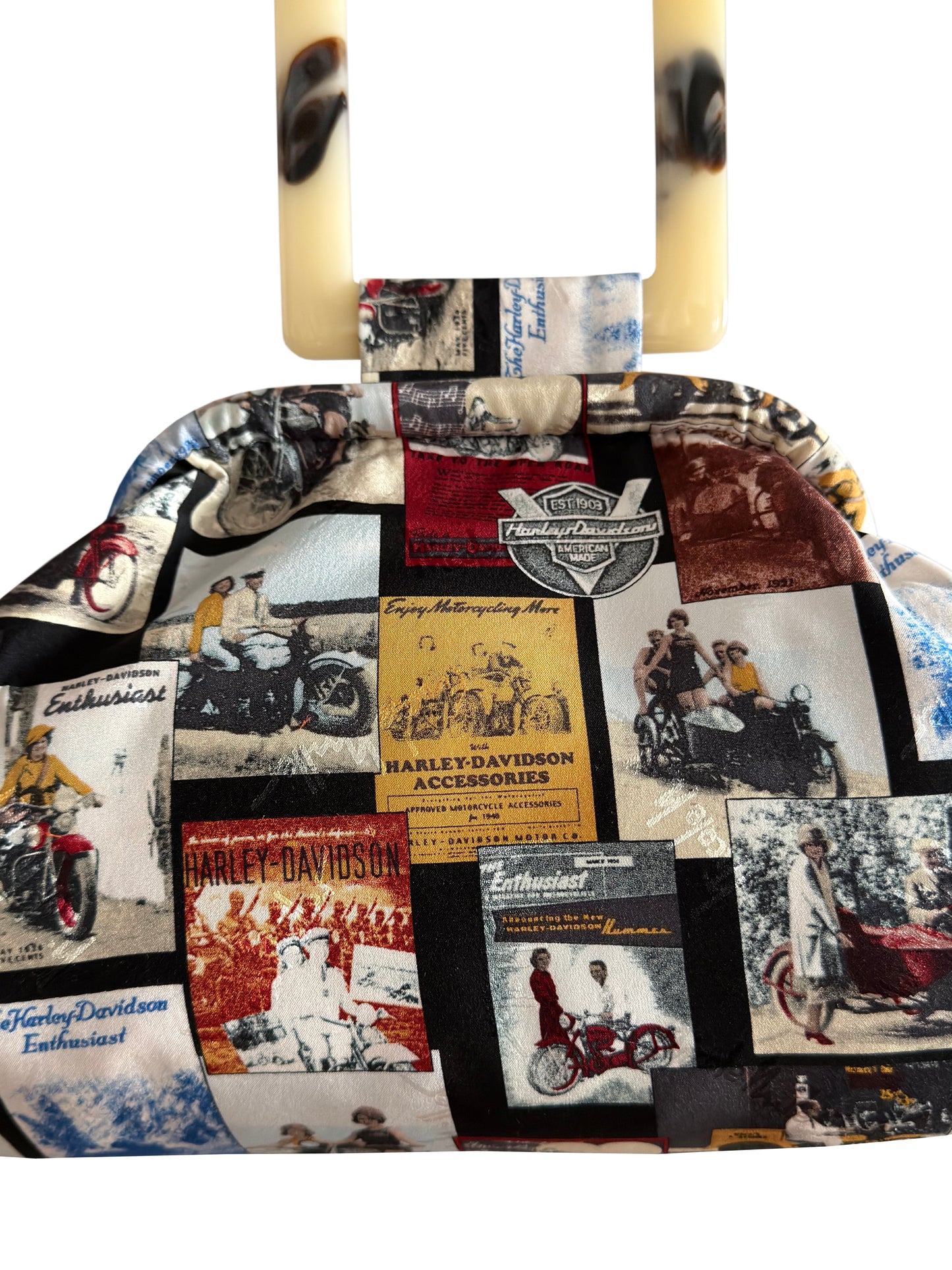 Upcycled Nicole Miller x Harley Davidson Purse