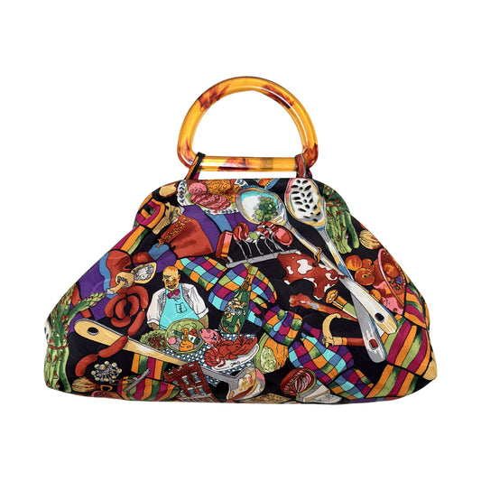 Upcycled Nicole Miller Bon Appetite Purse