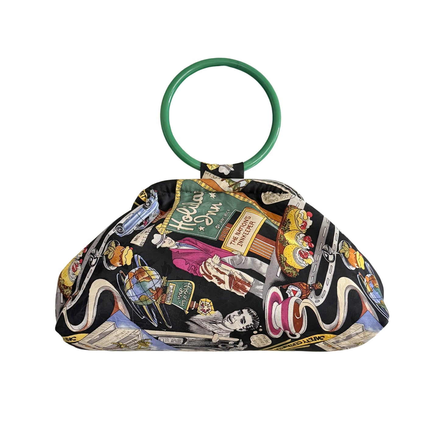 Upcycled Nicole Miller Holiday Inn Purse