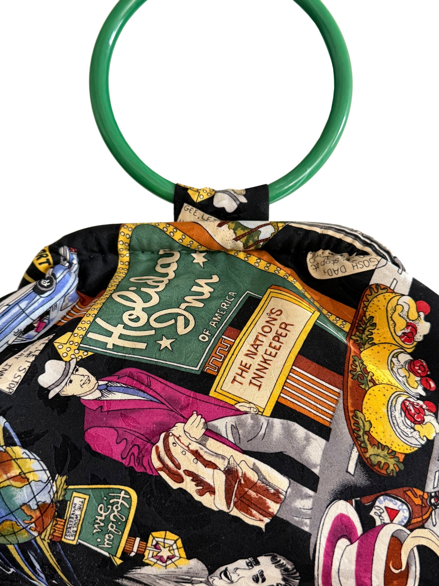 Upcycled Nicole Miller Holiday Inn Purse