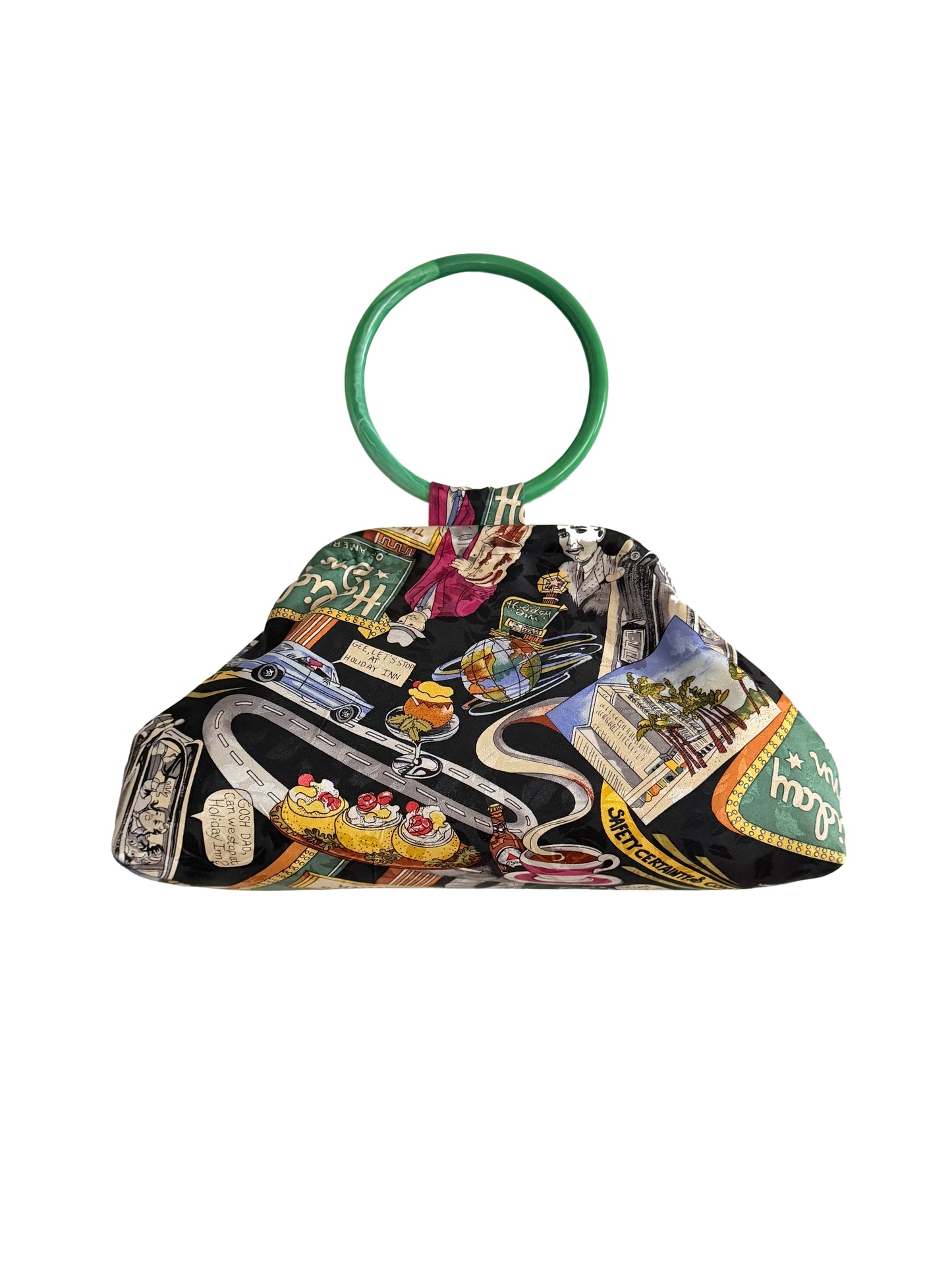 Upcycled Nicole Miller Holiday Inn Purse
