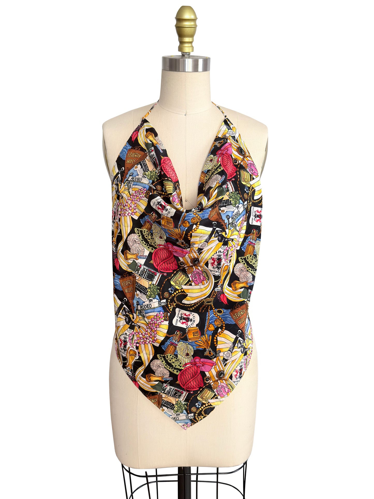 Upcycled Nicole Miller Beverly Hills Top