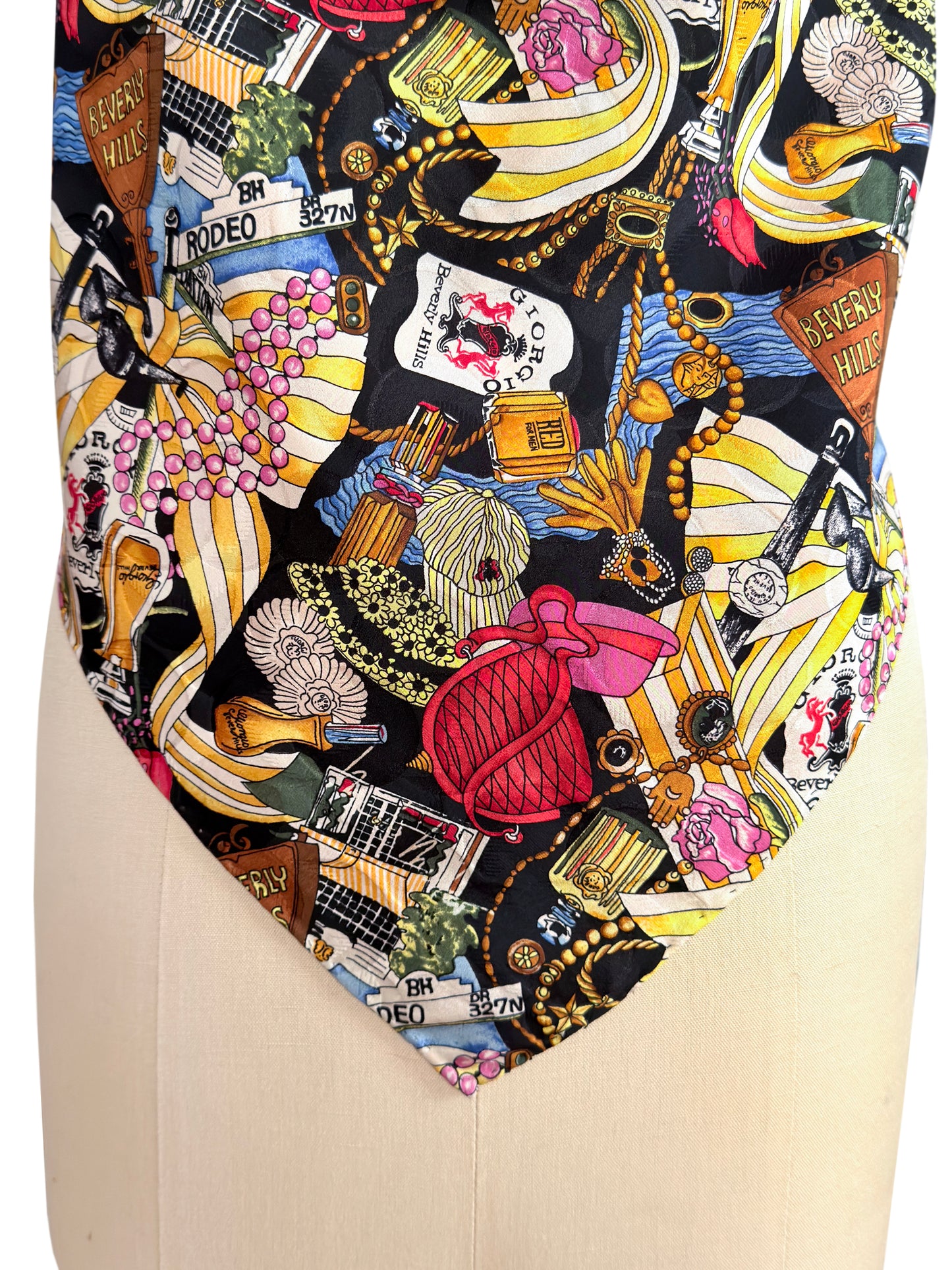 Upcycled Nicole Miller Beverly Hills Top