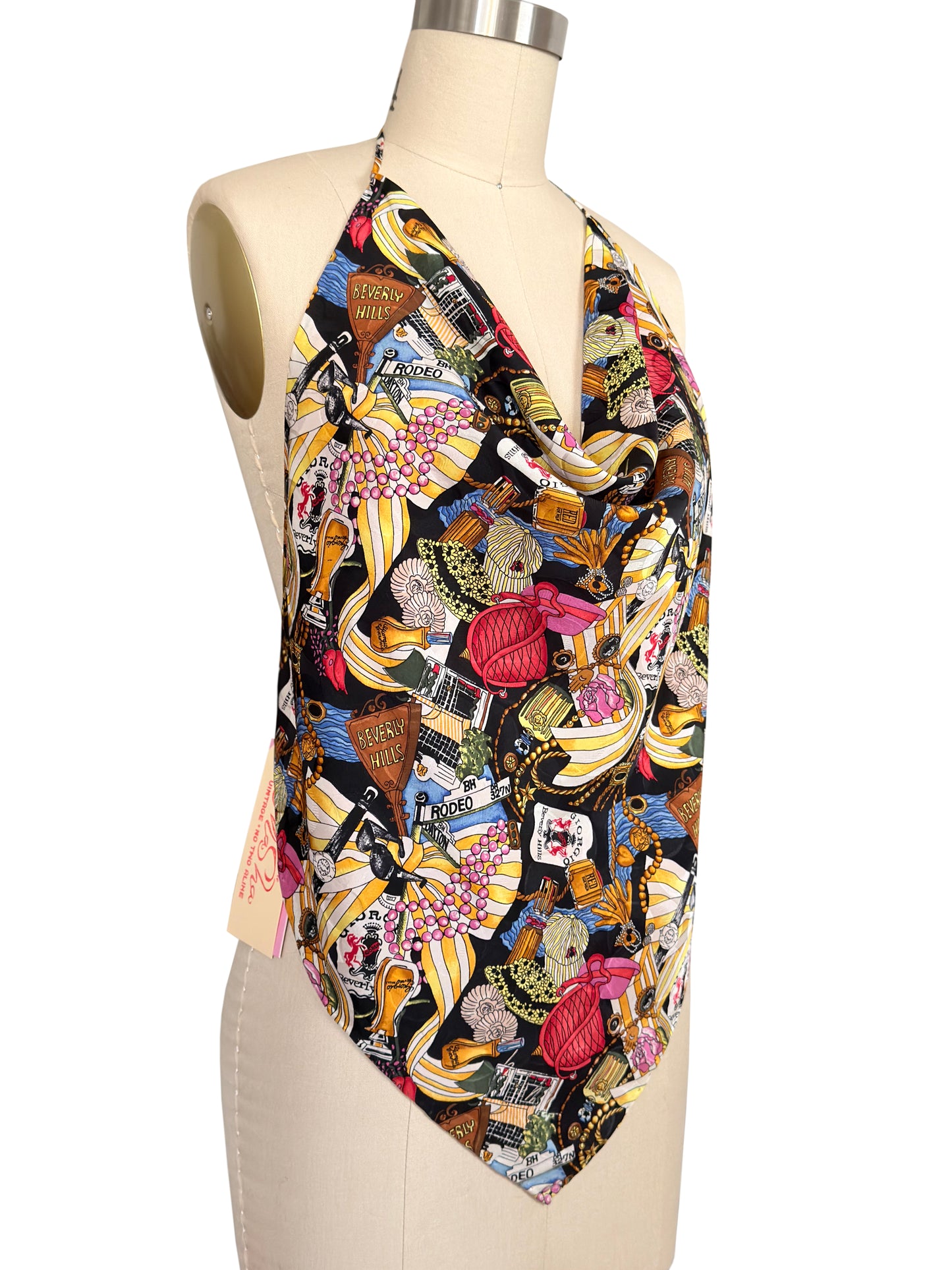 Upcycled Nicole Miller Beverly Hills Top