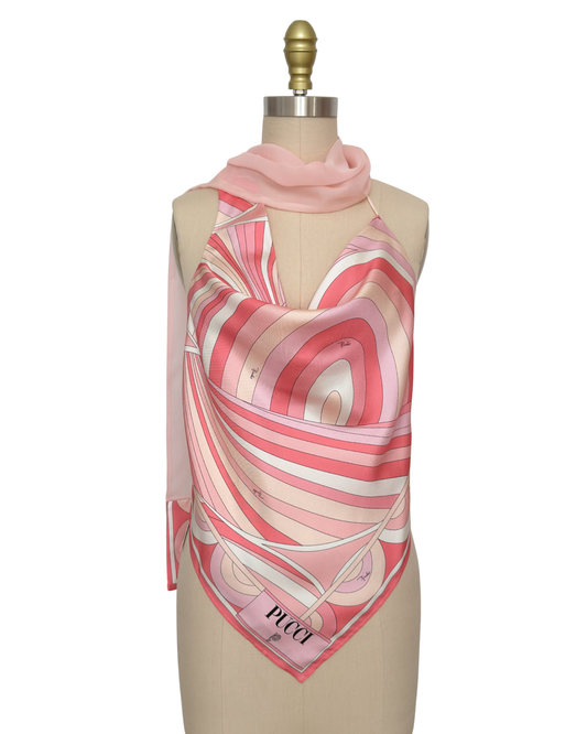 Upcycled Pink Pucci Scarf Top