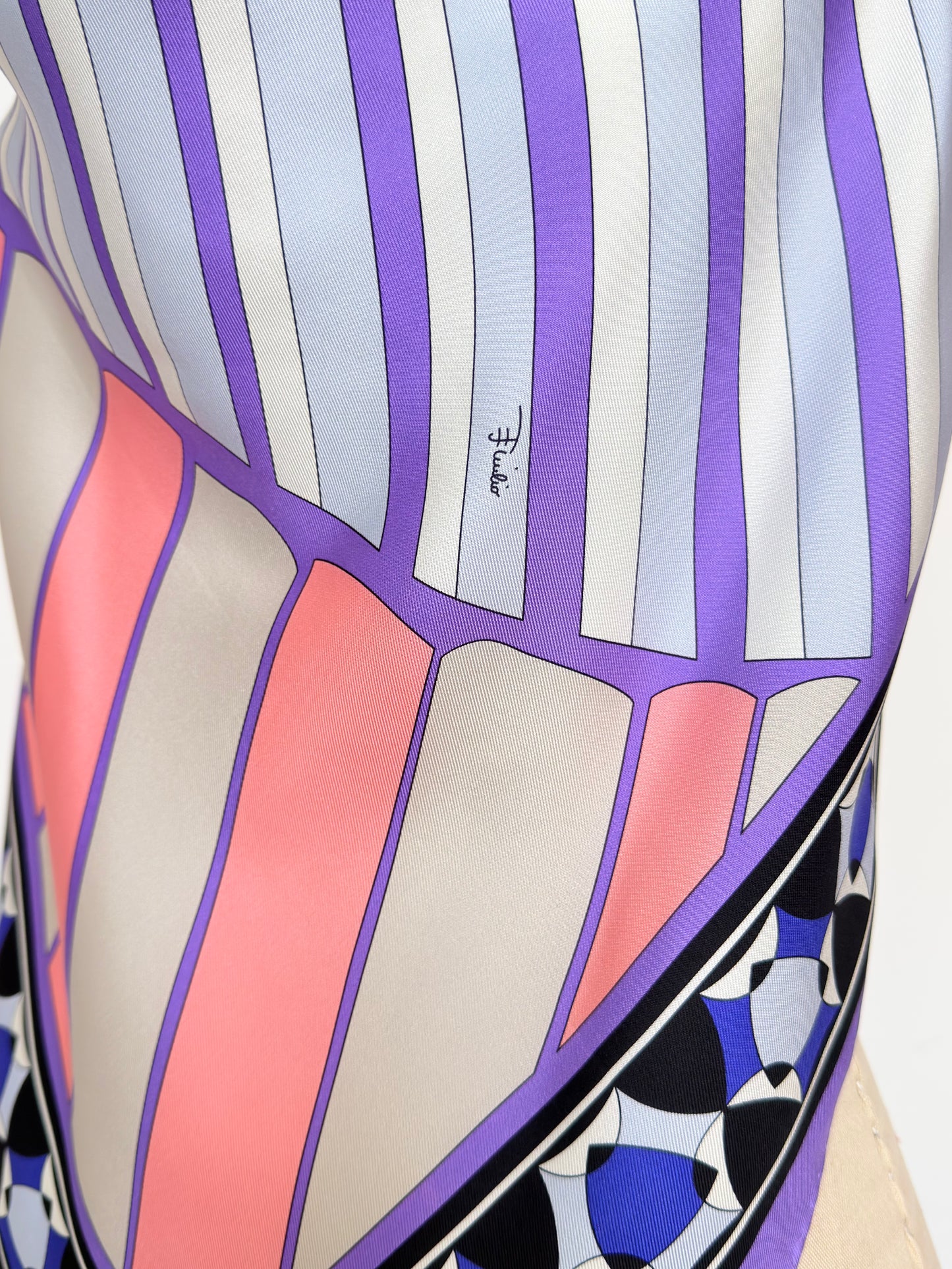 Upcycled Lavender Pucci Scarf Top