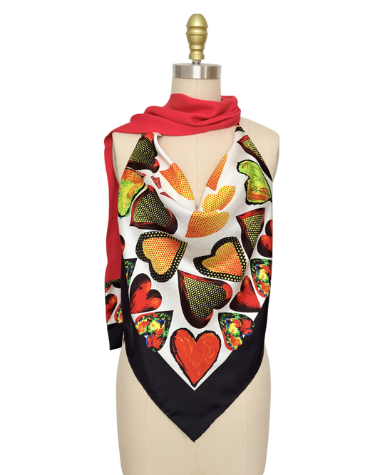 Upcycled Versace Scarf Top