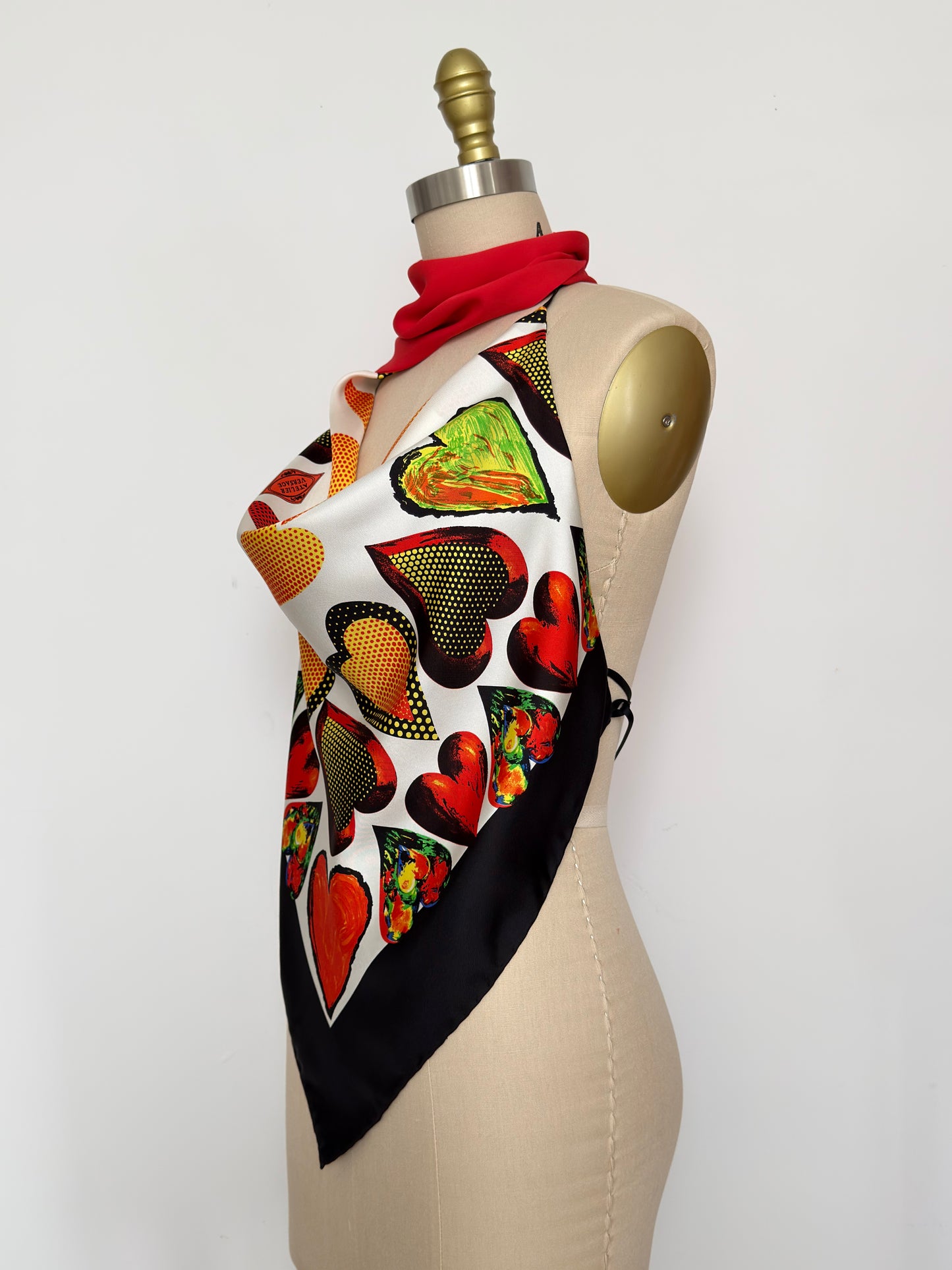 Upcycled Versace Scarf Top