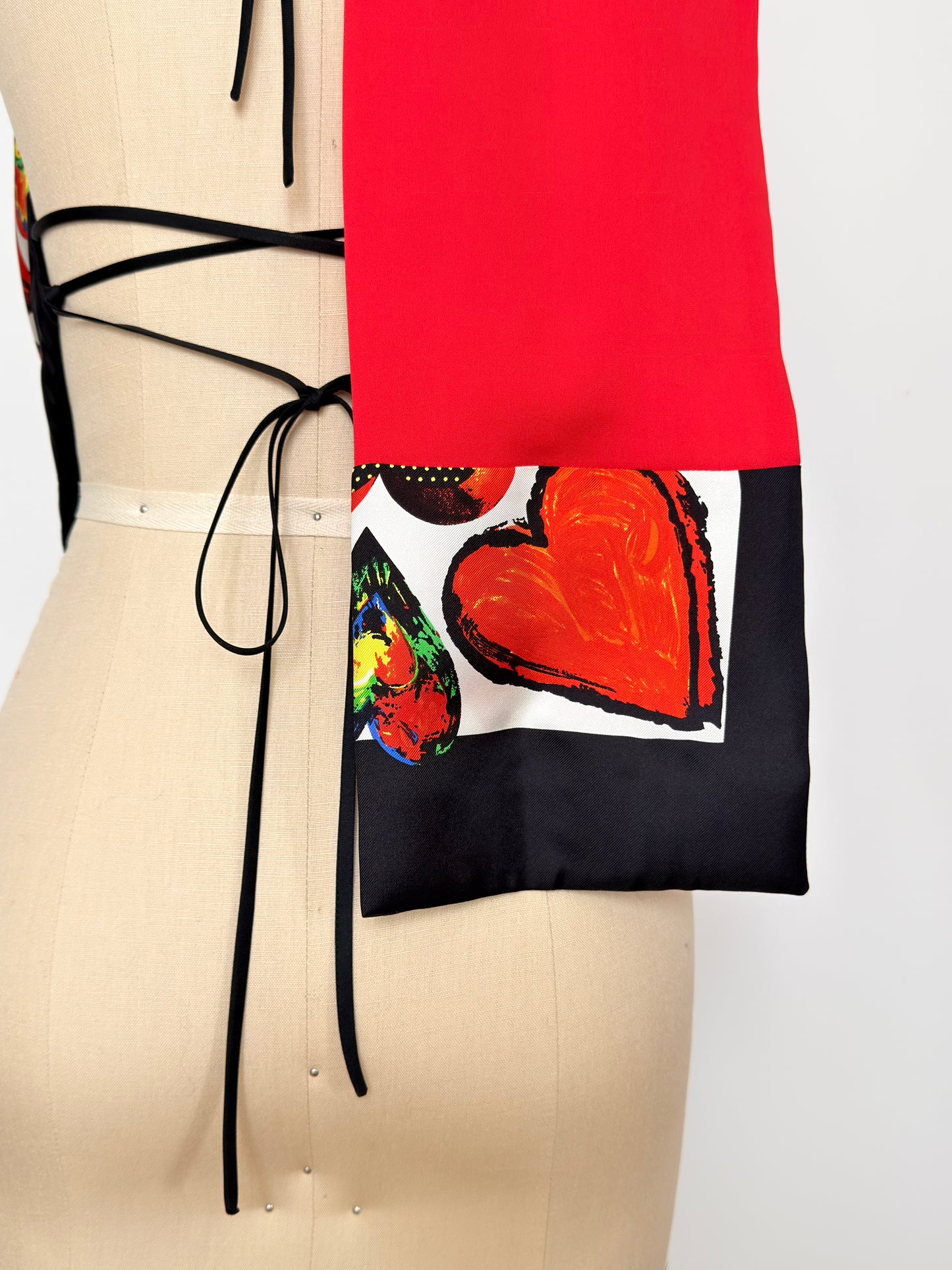 Upcycled Versace Scarf Top