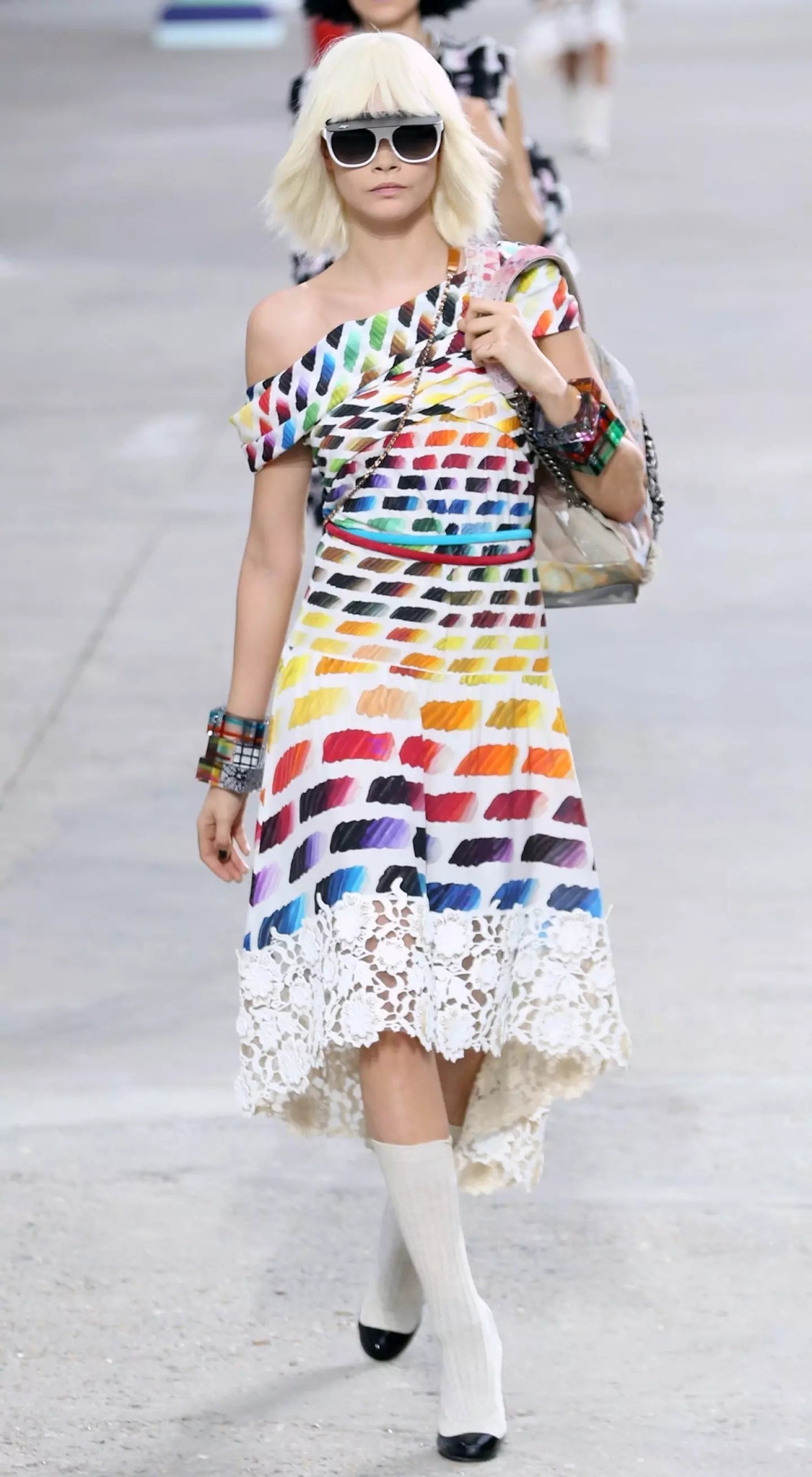 Upcycled Chanel SS14 Scarf Top