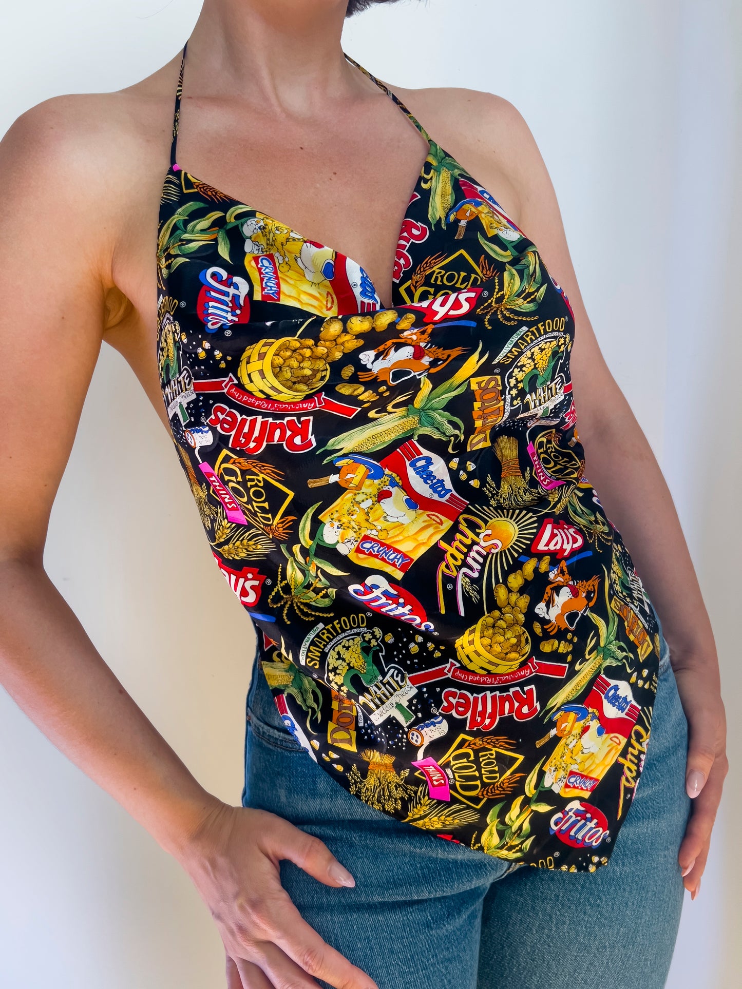 Upcycled Nicole Miller Chips Top