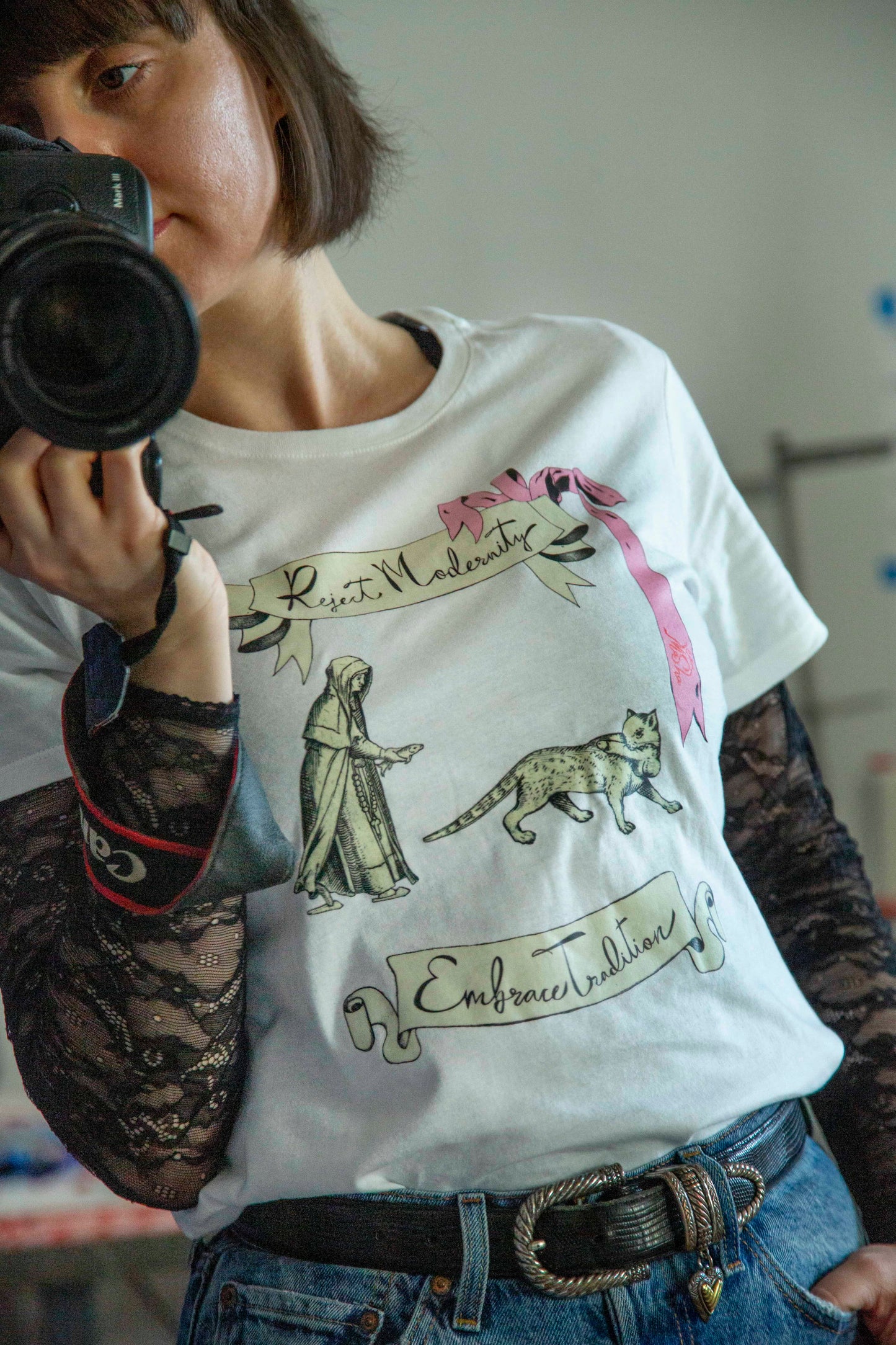 Cat Meme Tee - Reject Modernity, Embrace Tradition