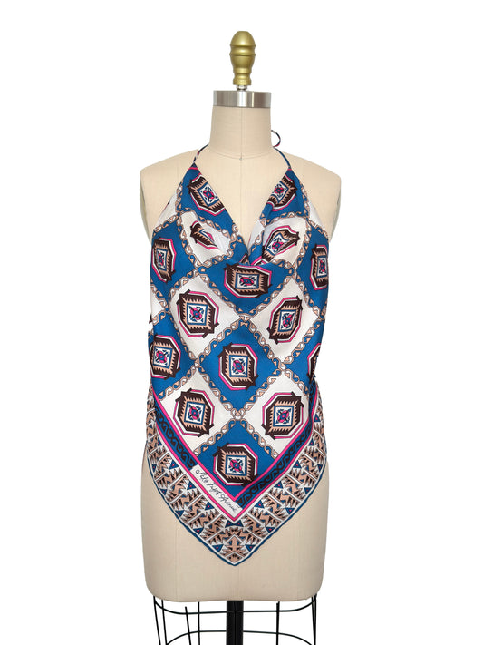 Upcycled Saks Fifth Ave Scarf Top